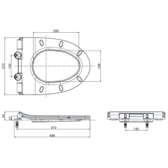 Nắp Êm Bồn Cầu TOTO TC600VS