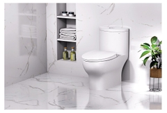 Bồn cầu 1 khối Caesar C1375 nắp êm