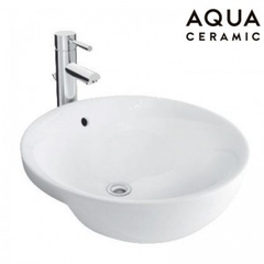 Lavabo chậu rửa mặt INAX AL-333V bán âm sứ chống bám bẩn Aquaceramic (AL333V)