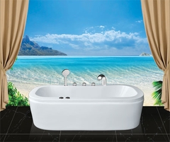 Bồn tắm Oval Euroca EU0-1780 dài 1m7