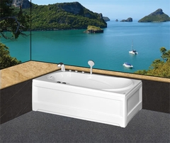 Bồn tắm dài Euroca EU1-1680 dài 1m6 chân yếm đặt sàn