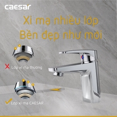 Vòi lavabo chậu rửa mặt Caesar B390CU nóng lạnh