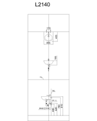 Lavabo chậu rửa mặt Caesar L2140 treo tường