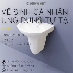 Lavabo chậu rửa mặt Caesar L2152 treo tường