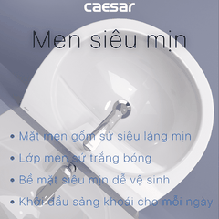 Lavabo chậu rửa mặt Caesar L2220 treo tường