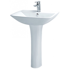 Lavabo chậu rửa mặt Caesar L2365 treo tường chân dài