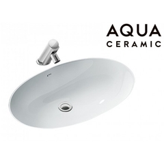 Lavabo chậu rửa mặt INAX AL-2216V âm bàn sứ chống bám bẩn Aquaceramic (AL2216V)