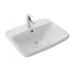 Lavabo chậu rửa mặt INAX L-2398V bán âm dương vành (L-2398V)