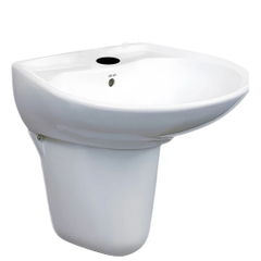 Lavabo chậu rửa mặt TOTO LHT300CR#W treo tường chân ngắn