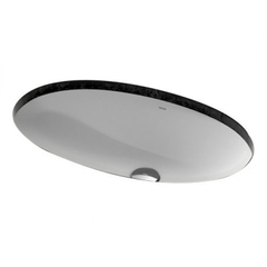 Lavabo chậu rửa mặt TOTO LW1506V#XW âm bàn sứ chống bám bẩn