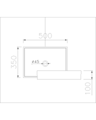 Lavabo chậu rửa mặt Caesar LF5254 đặt bàn