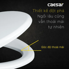 Nắp Bàn Cầu Caesar M220 Rơi Êm