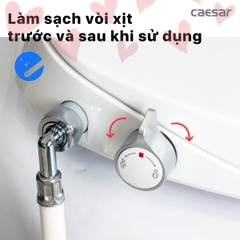 Nắp Bồn Cầu Rửa Cơ Caesar TAF060 Đa Năng
