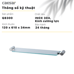 Kệ Kính Caesar Q8300 610mm