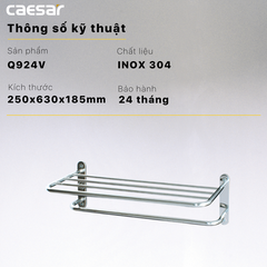 Giá treo khăn Caesar Q924V 2 tầng