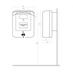 Máy sấy tay INAX KS-370 cảm ứng tự động (KS370)