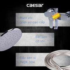 Cây sen tắm Caesar S1028S nóng lạnh