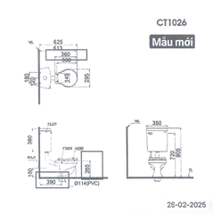 Bồn cầu trẻ em Caesar CT1026