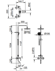 Cây sen tắm đứng nóng lạnh INAX BFV-1115S (BFV1115S)