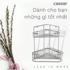 Kệ góc Caesar ST810V 2 tầng Inox 304