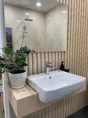 Lavabo chậu rửa mặt INAX L-345V bán âm (L345V)