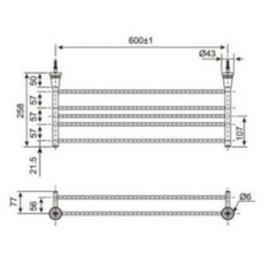 Thanh Treo Khăn American Standard WF-6587 Seva 2 Tầng