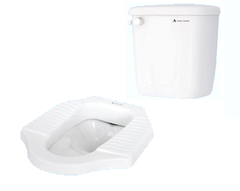 Bồn cầu xổm Thiên Thanh 04 + thùng nước 06