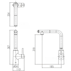 Vòi Rửa Chén Bát Inax SFV-907SX (SFV907SX) Nóng Lạnh Rút Dây