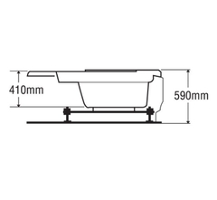 Bồn tắm góc Euroca EU1-1400 dài 1m4
