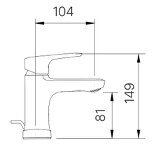 Vòi lavabo chậu rửa mặt INAX LFV-1401S nóng lạnh gật gù (LFV1401S)