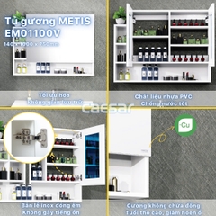 Tủ gương Caesar EM01100V