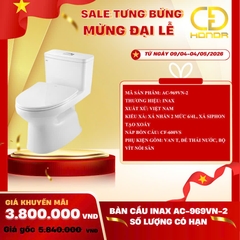 Bồn cầu 1 khối INAX AC-969VN-2 Aqua Ceramic nắp mỏng (AC969VN2)