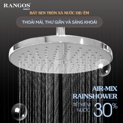 [Rangos] Sen cây đồng mạ crom cao cấp RG-318B (Bát tròn logo)