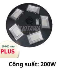Đèn Năng Lượng Mặt Trời Kitawa UFO 200W Plus - UF1200P ( 60.000 mAH)