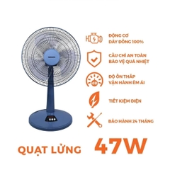 Quạt lửng cơ NLF1623BL 47W (xanh) Nanoco