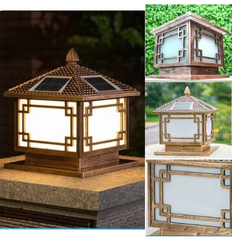 Đèn Trụ Cổng Năng Lượng Mặt Trời Oriana PL-0308