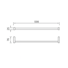 [Luxta] Máng khăn tắm LS401