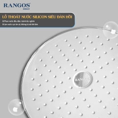 [Rangos] Sen cây đồng mạ crom cao cấp RG-318B (Bát tròn logo)