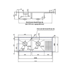 [Luxta] Chậu chén inox LC11048-3.0