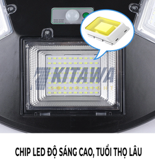 Đèn Năng Lượng Mặt Trời Kitawa Hình Đĩa Bay UFO 200W - UF1200 (24.000 mAH)