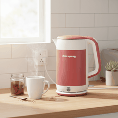 Ấm đun nước cao cấp Điện Quang ĐQ EKT10 1818 PL KW ( 1800W, 1.8L, inox 304, vỏ 2 lớp, có chức năng giữ ấm, màu đỏ mận )