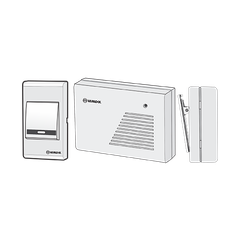 Chuông dùng pin không dây 2 kiểu âm 2x1.5V F118