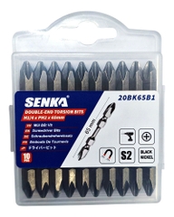 [Senka] Mũi bắn vít PH2 vật liệu S2 Taiwan NICKEL ĐEN 65MM