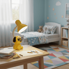 Đèn học để bàn chống cận chú chó tri thức Điện Quang ĐQ DKL17 (Cắm điện trực tiếp)