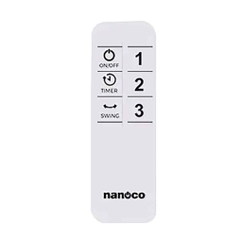 Quạt lửng remote NLF1624RC-BE 47W (màu Beige) Nanoco