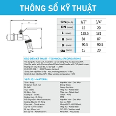 [Minh Hòa] Vòi vườn hợp kim TURA - PN10