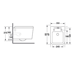 [Luxta] Bàn cầu treo tường LT-401