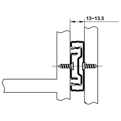 [Hafele] Ray Bi Có Giảm Chấn 45-Diy