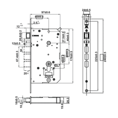 [Hafele] Khóa điện tử PP2502W màu đen 499.21.223