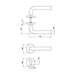 [Hafele] Diy Tay Nắm Gạt, Dáng Cong 499.62.673